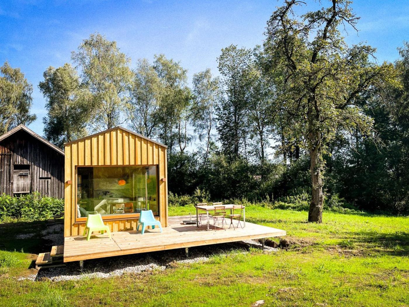 Вилла Die Klingerei - Tiny House Wiese Зевальхен Экстерьер фото